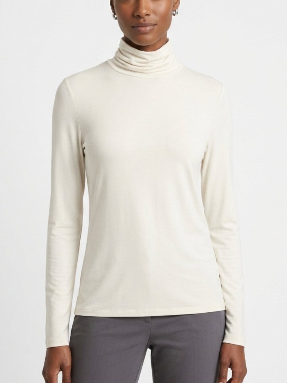 Chico's NWT Opal Felicia Mock Neck Knit Long Sleeve Top Women's Size M